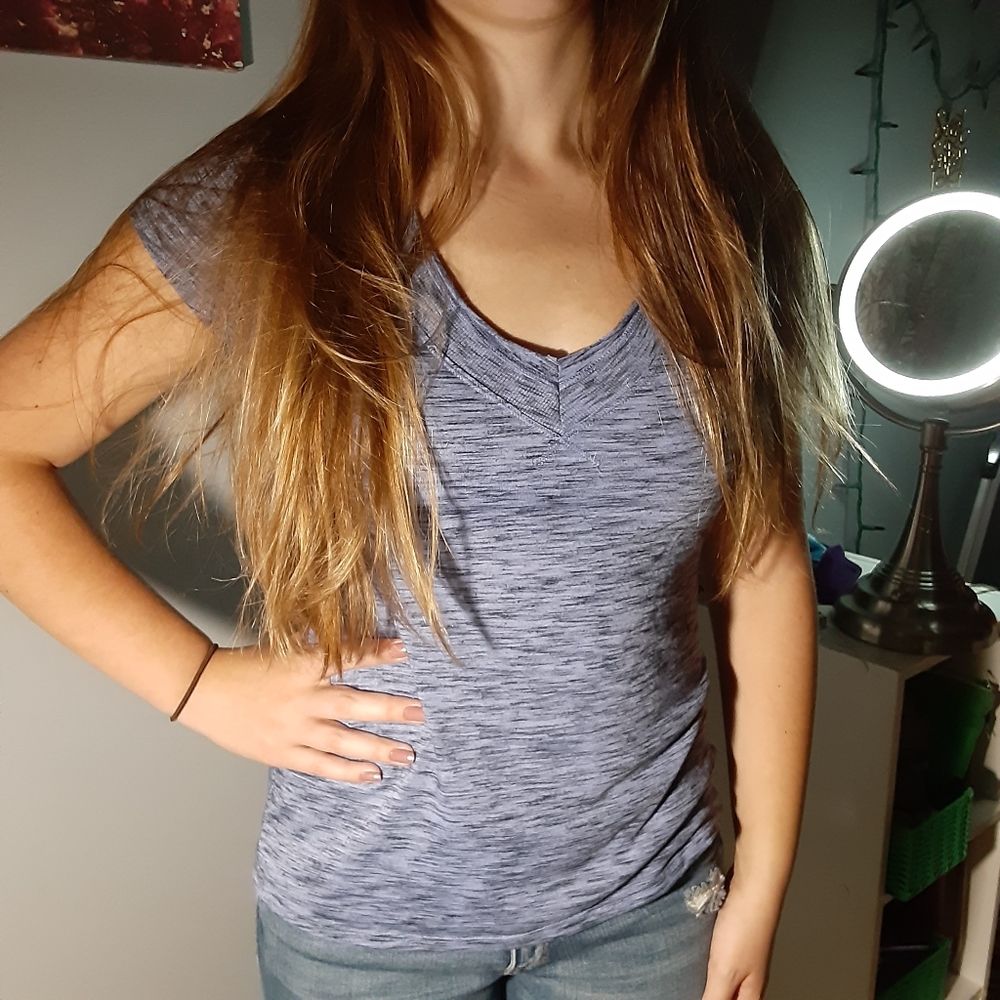 Purple tee